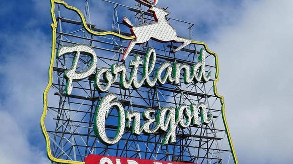 Iconic sign in Portland, Oregon.