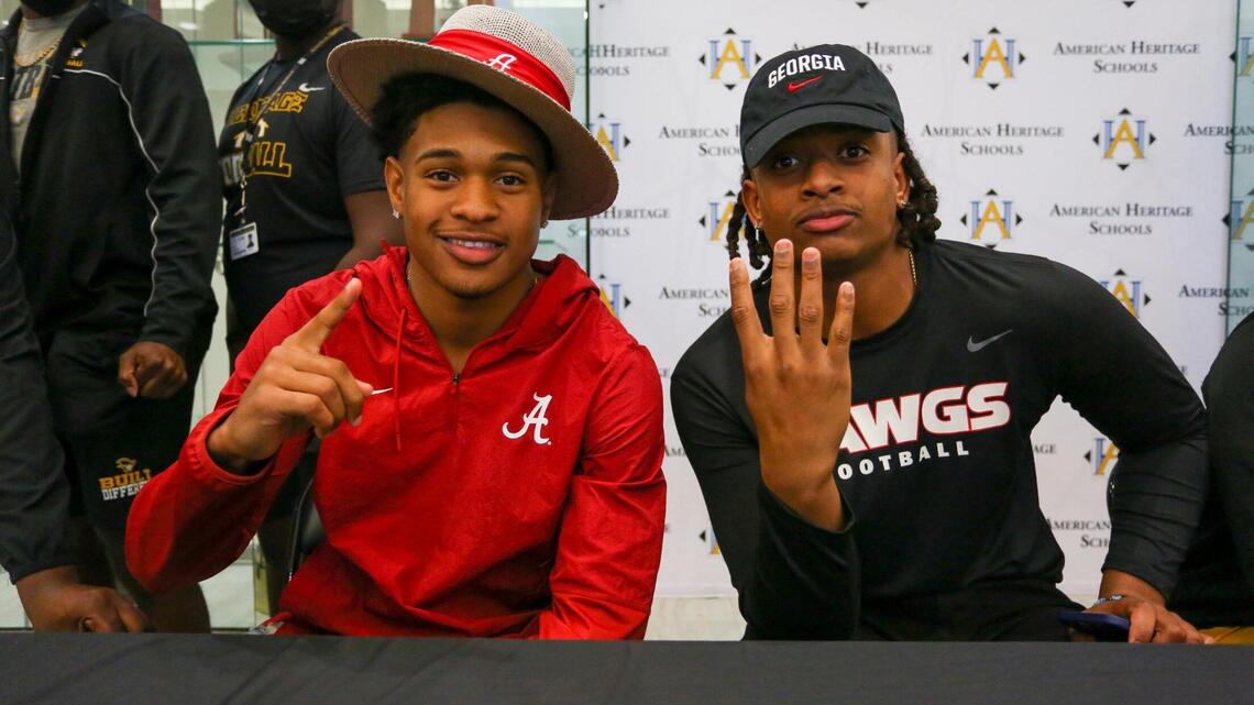 Plantation American Heritage’s Marvin Jones Jr., Earl Little Jr. sign with SEC schools