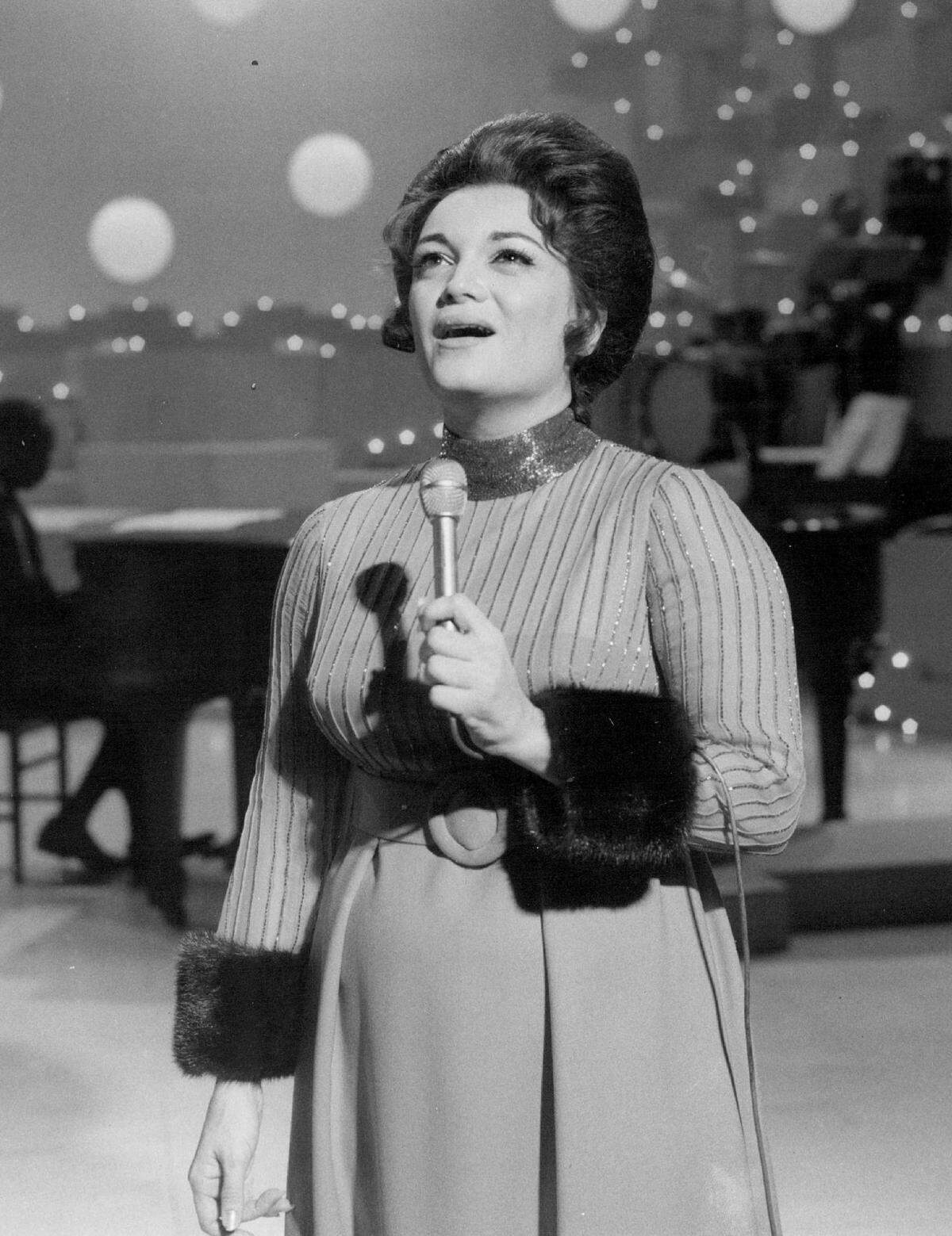 Connie Francis on the Ed Sullivan show in 1970.
