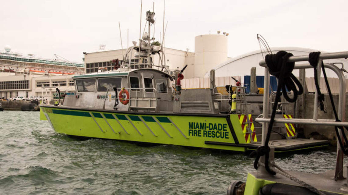 Diver left at sea rescued by Miami-Dade Fire Rescue crew
