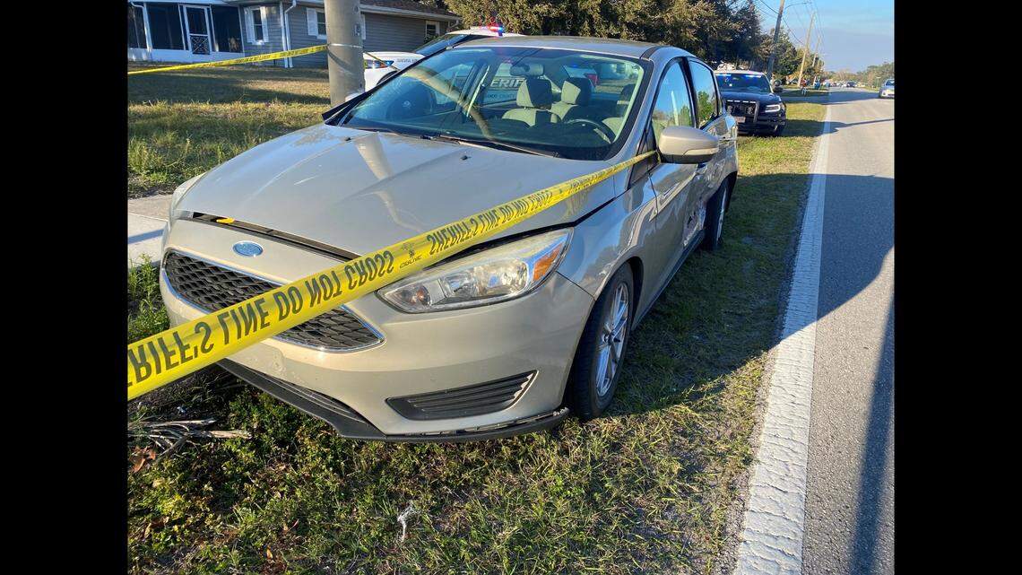 The driver hit a drainage cover, rendering the vehicle inoperable before he fled on foot, state troopers said.