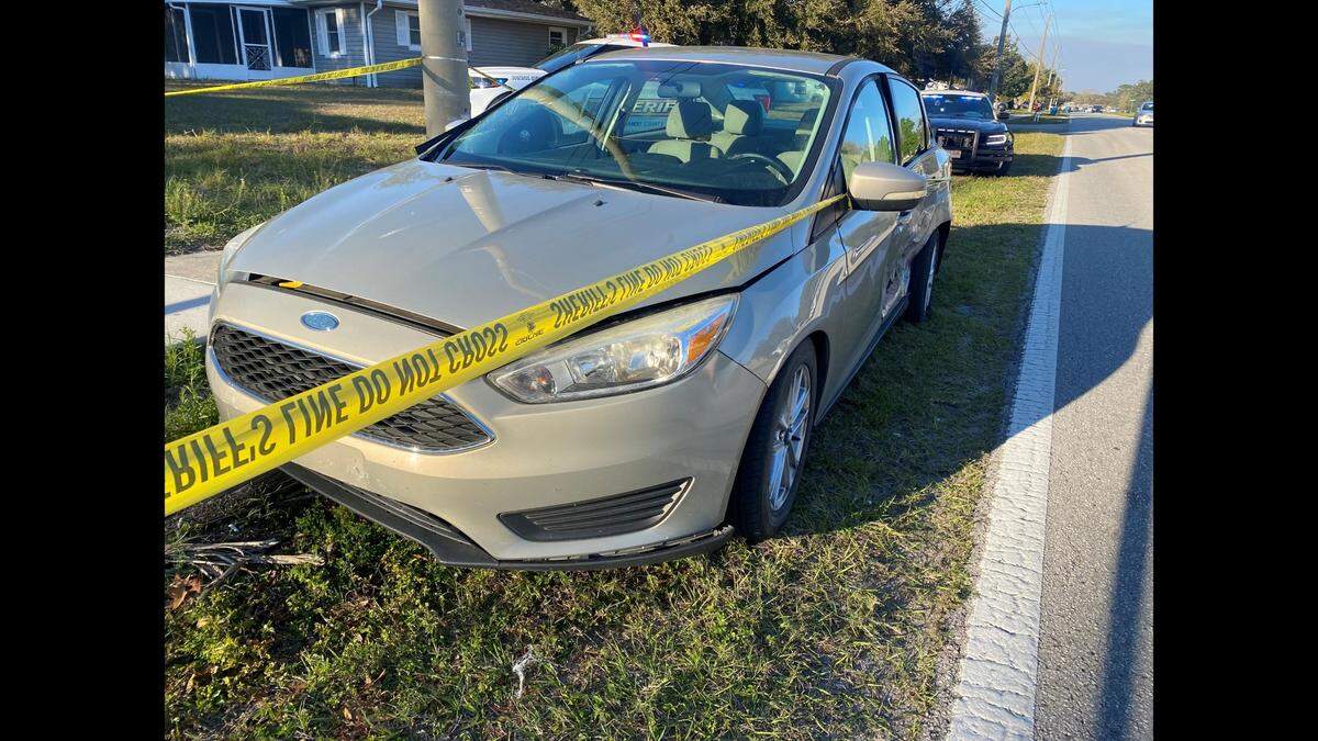 The driver hit a drainage cover, rendering the vehicle inoperable before he fled on foot, state troopers said.