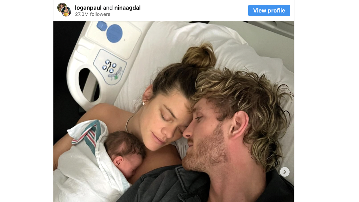 Logan Paul and Nina Agdal welcome their first child into the world.