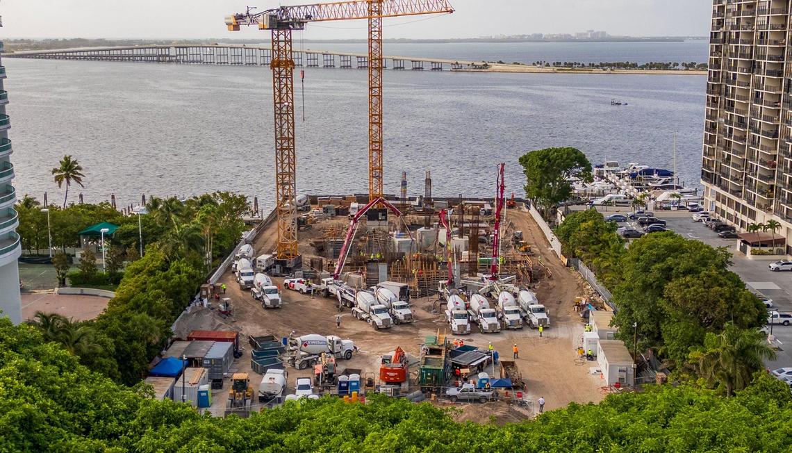 Construction of a luxury condo tower was under way in late June 2025 at 1809 Brickell Avenue, the location of a significant and previously undisclosed archaeological discovery of an indigenous burial and settlement site dating back some 3,500 years.