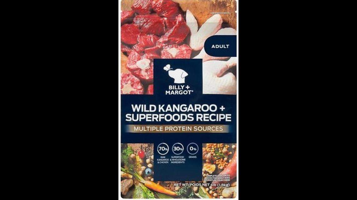 Billy+Margot Wild Kangaroo and Superfoods Recipe, 4-pound bags.