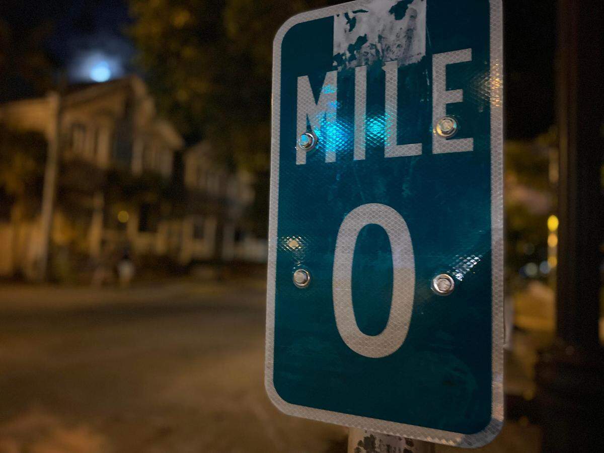 The end of the road in Key West.