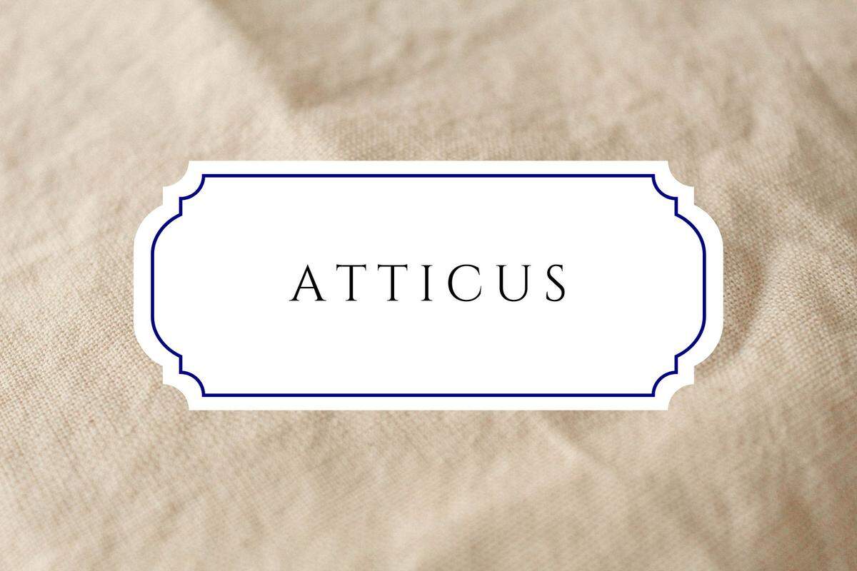 names that start with a atticus