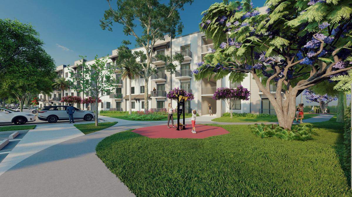 Florida City is getting an apartment complex catering to workforce housing tenants and renters who can pay at market-rate prices.