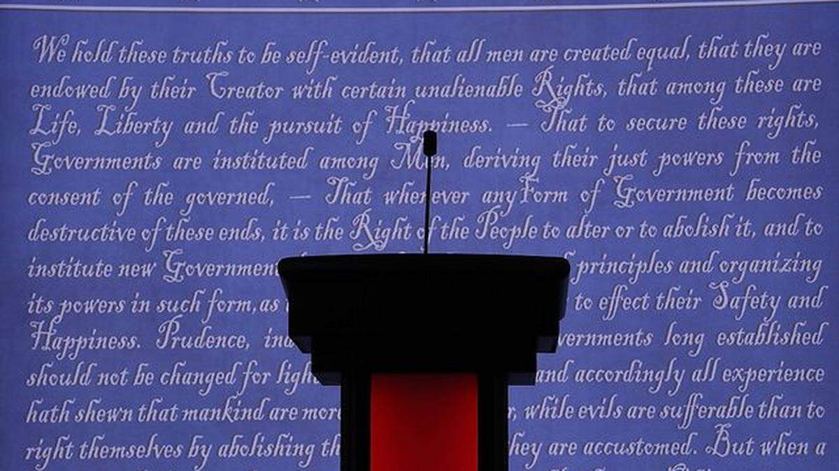 Podium from 2016 presidential debates.