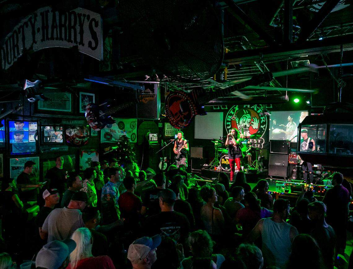 Adam*** performs with The Durtbags at Durty Harry’s in Key West on Saturday, Dec. 11, 2021.