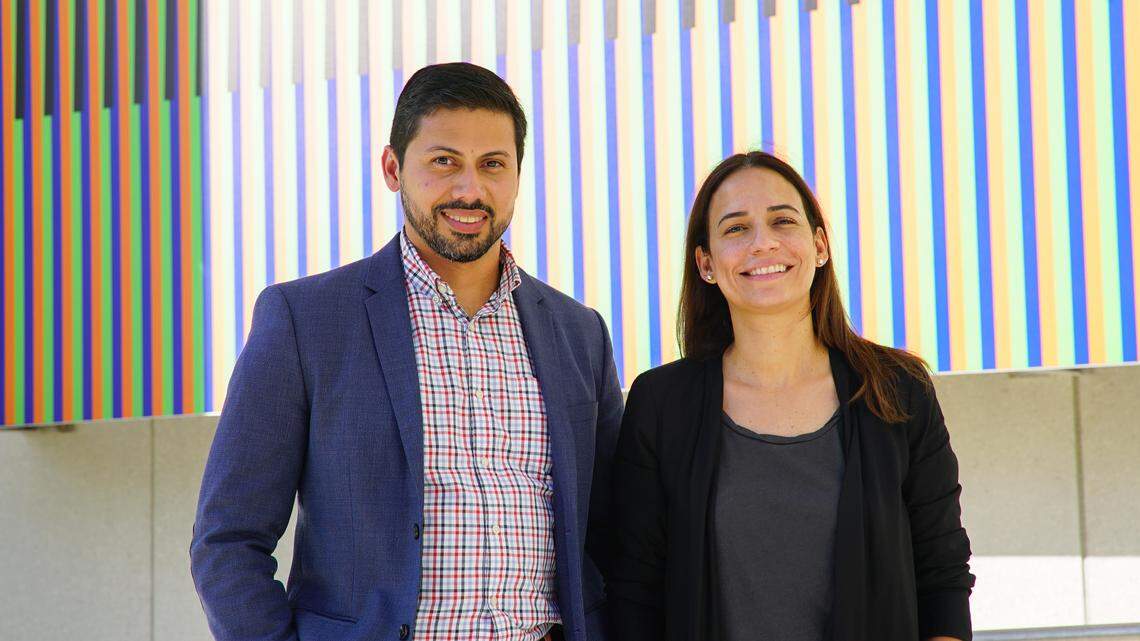 Gustavo Grande, Program Manager, Entrepreneurship, The Idea Center at Miami Dade College, and Carolina Pina, Program Coordinator, FOCUS: Mujeres Emprendedoras.