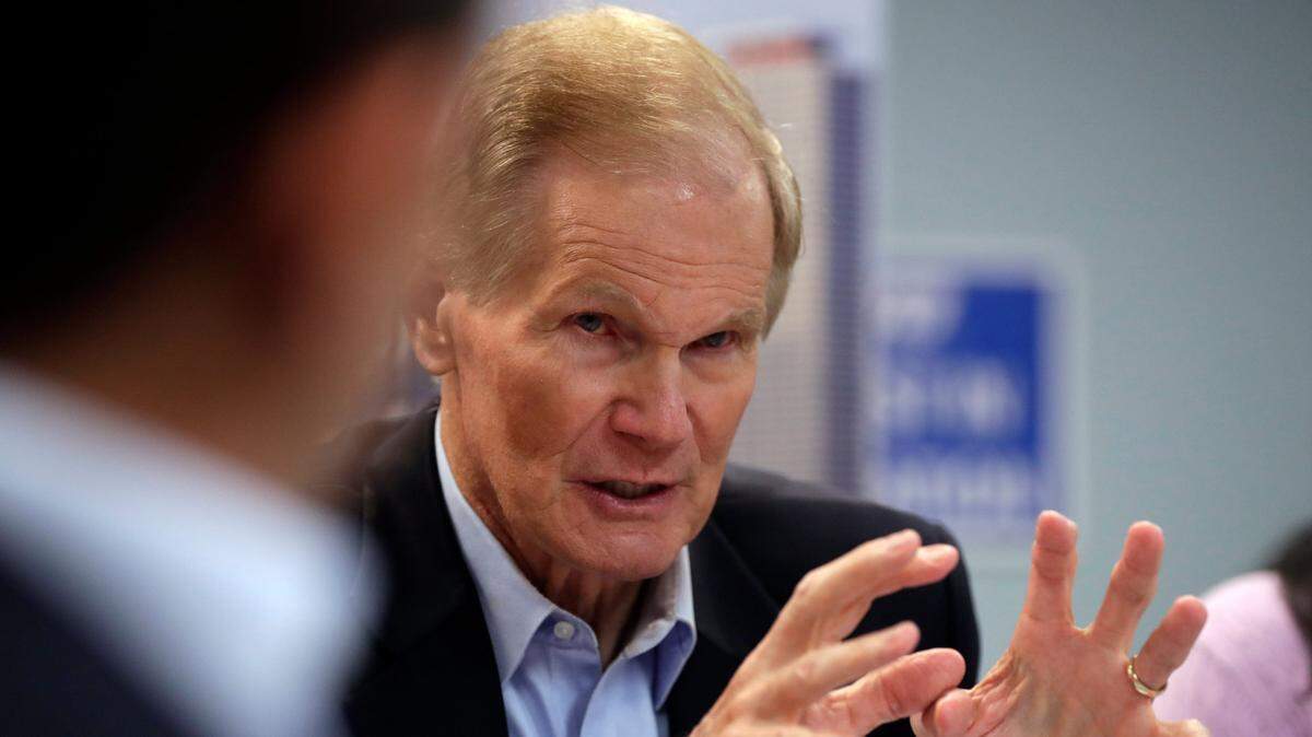 Sen. Bill Nelson speaks during a roundtable discussion with education leaders from South Florida at the United Teachers of Dade headquarters, Monday, Aug. 6, 2018, in Miami.