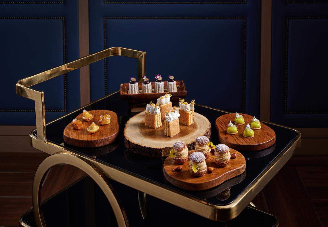 At the end of your meal — and that includes pre-dessert and dessert — choose a bit or two or three from the petits fours cart.