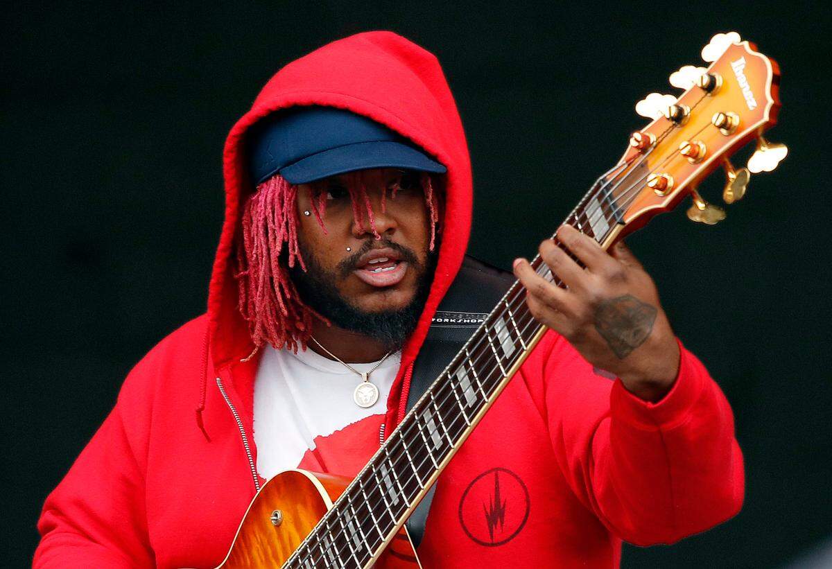 Thundercat performs at the Boston Calling Music Festival on Sunday, May 27, 2018, in Allston, Mass.