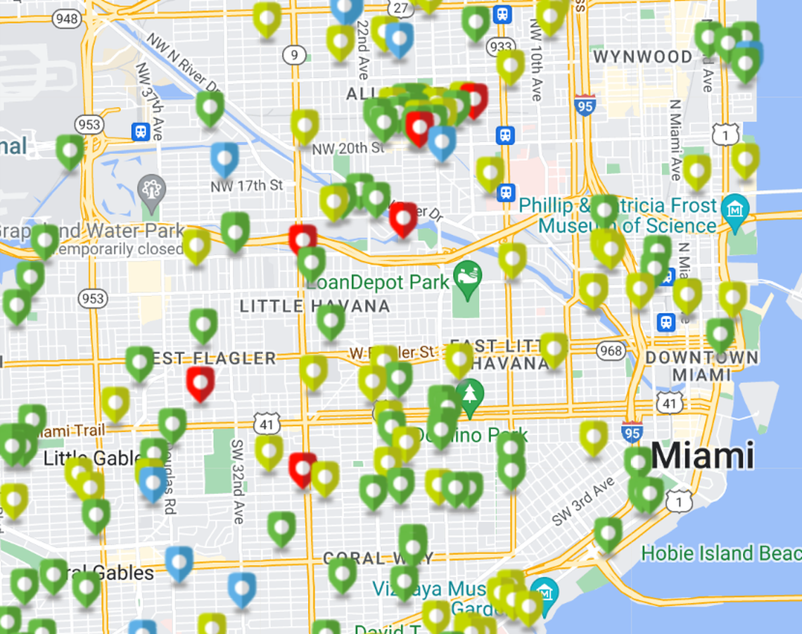 Power outages plagued the Miami area in the morning of Thursday, Nov. 16, 2023, according to the FPL.