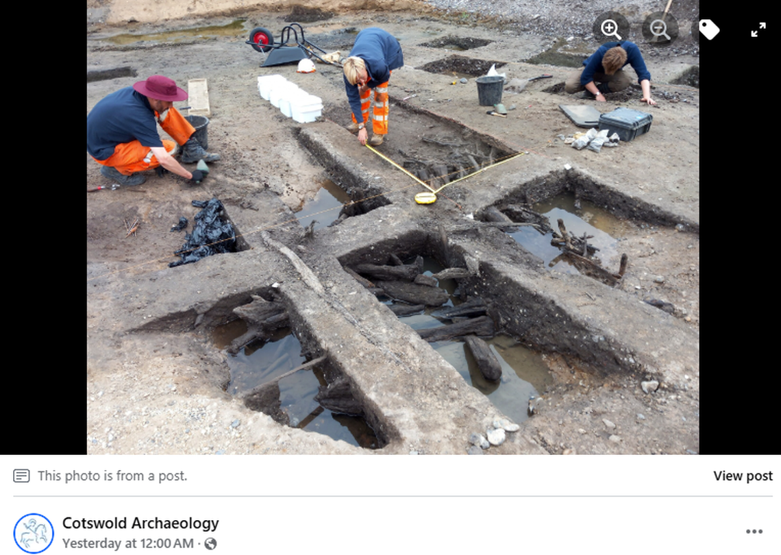 A large portion of the site has been dated to the Roman period, around 2,000 years ago.
