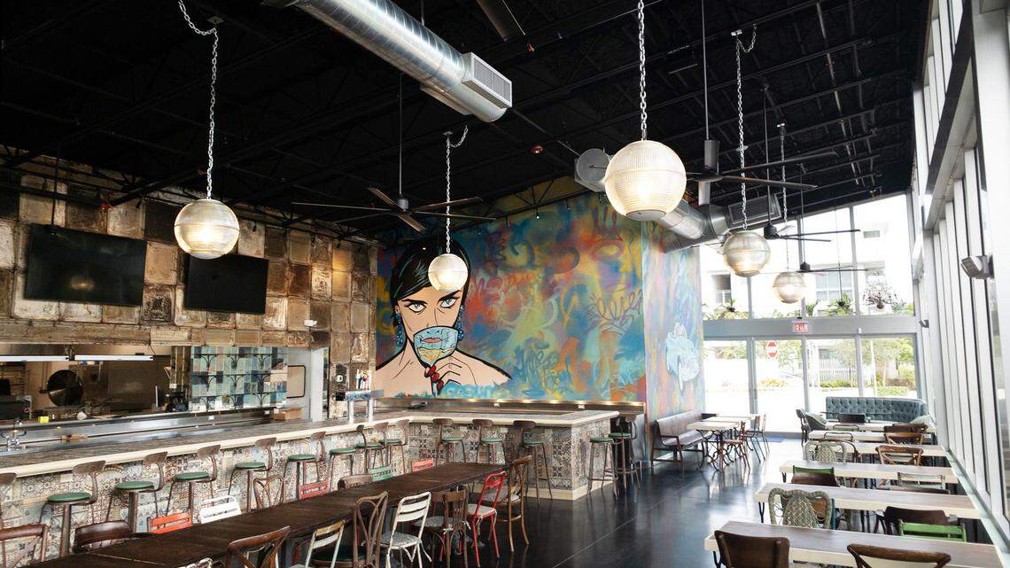 The interior of the new Icebox Cafe in Hallandale Beach. There’s a greenhouse, too.