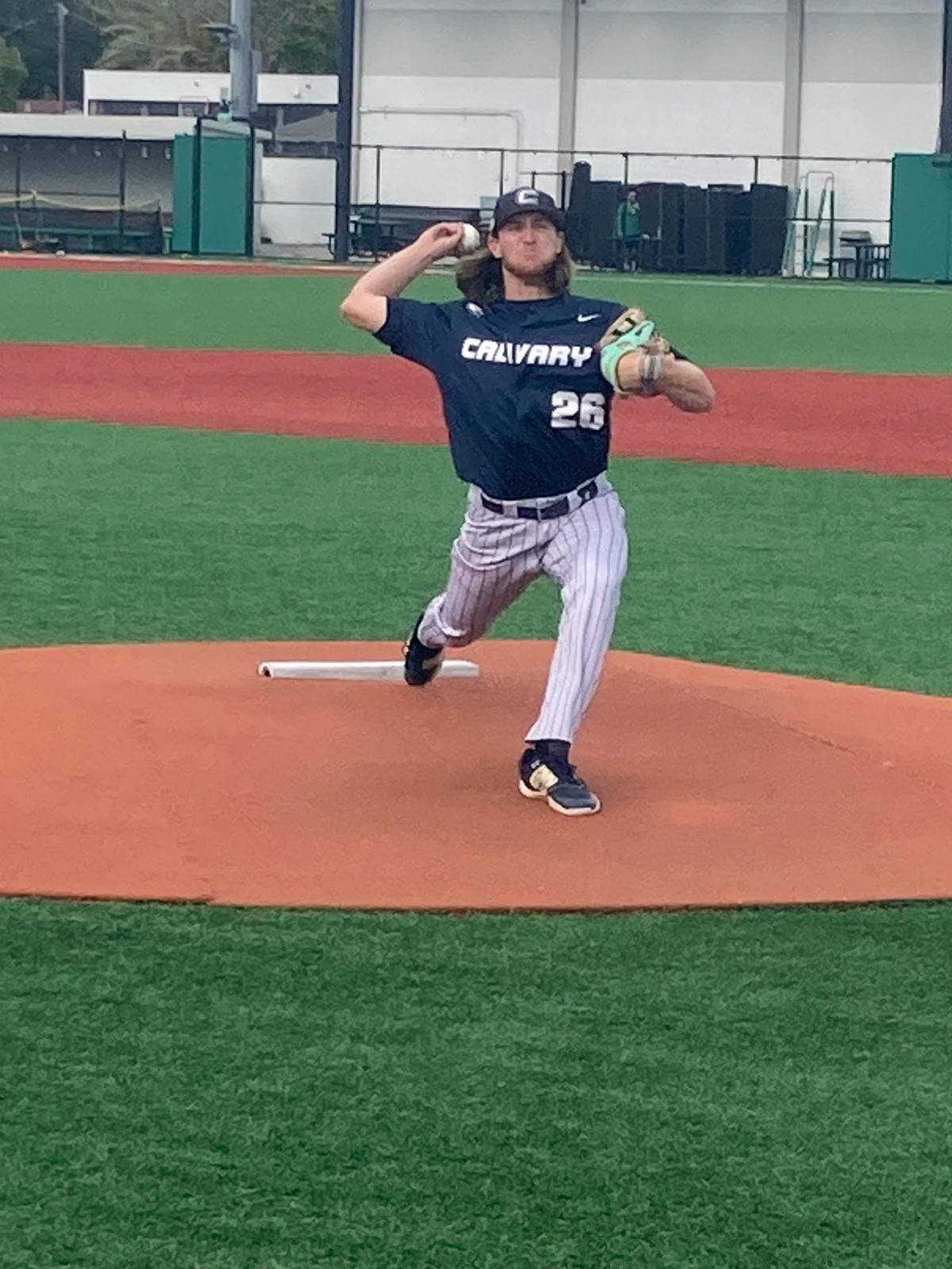Calvary Christian pitcher Braden Rosenthal took a no-hitter into the sixth inning before giving up a pair of runs in a 2-1 loss to St. Brendan in Game 3 of a Region 4-3A quarterfinal baseball series on Thursday.