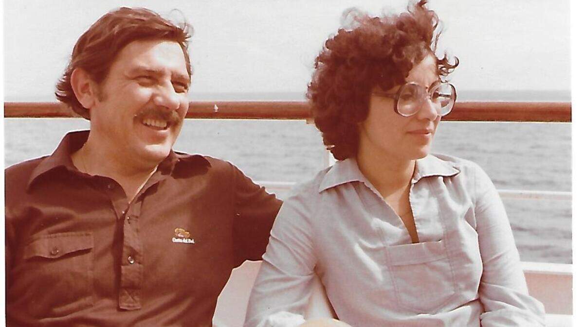 Melvin and Emma Chaves cruising down Biscayne Bay, circa 1978.