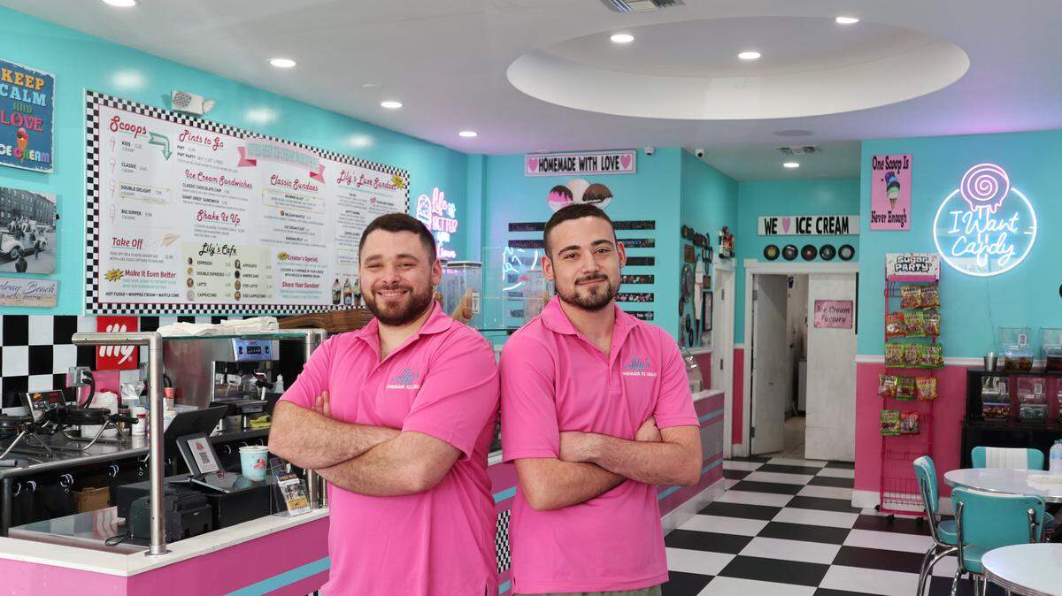 Ori and Tal Gilinsky, who with their father Ronen own and operate Lily’s Ice Cream, are opening the brand’s second location in North Miami.