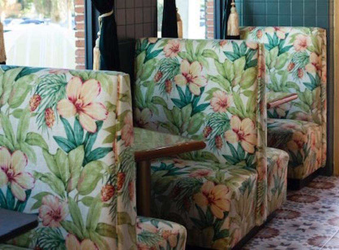 One of the booth’s at Café Kush in the MiMo district.