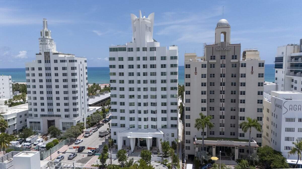 The Delano Miami Beach reopened to the public in May. The Art Deco hotel, first opened in 1947, was closed in 2020 for restoration.