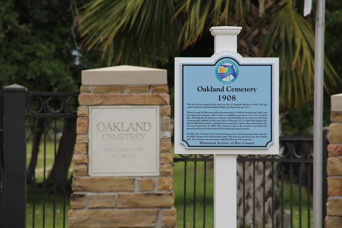 This official Bay County, Florida, historical marker in Panama City was awarded by the Bay County Historical Society in 2021. 