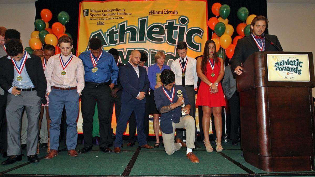 Beyond athletic success, the Miami Herald’s Athletic Awards honored extraordinary courage