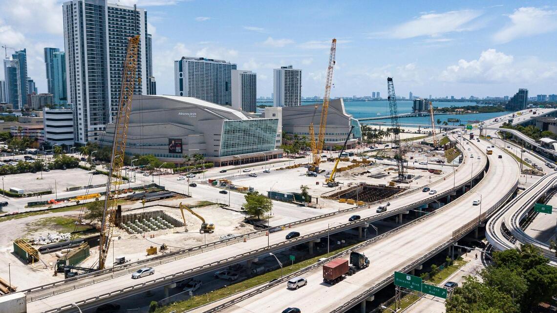 ‘It’s a little messy.’ Work on a new I-395 span is totally changing downtown Miami.