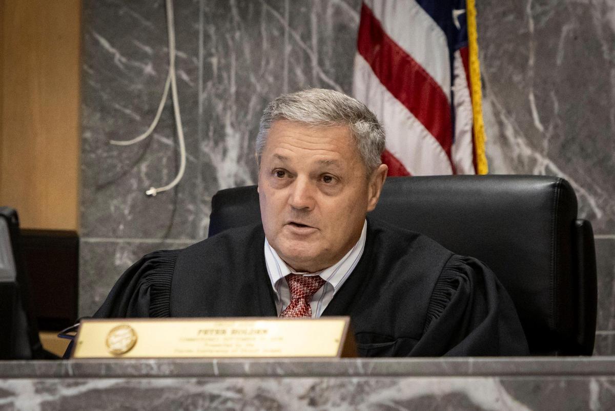 Broward Circuit Court Judge Peter Holden speaks during the arraignment of Lucious Boyd, 61, on Tuesday, Jan. 16, 2024. Boyd pleaded not guilty to the 1998 rape and murder of Eileen Truppner.