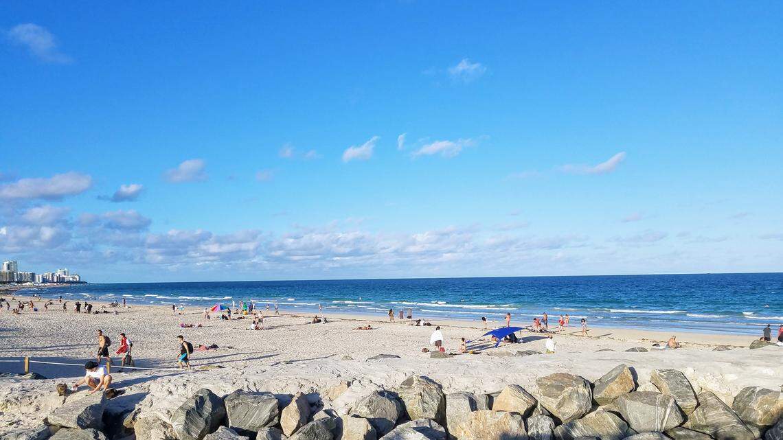 This is South Beach. You can tell because it's so far south.