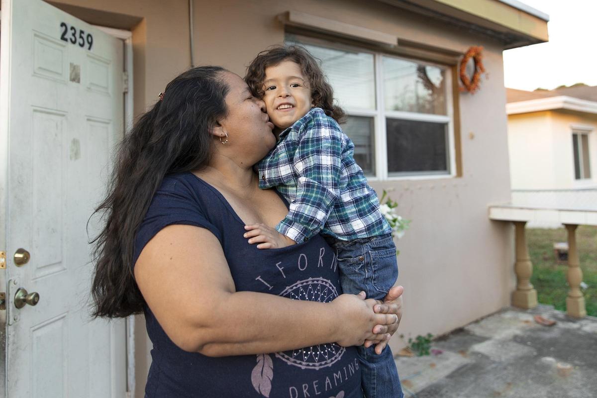 Jonathan Vaquiz , 3, has chronic lung disease, heart disease, and also has DiGeorge syndrome, which is a chromosomal disorder that results in poor development of several body systems. His dad suffered a head trauma and is now both in a wheelchair and paralyzed; Jonathan’s family is struggling with the basics. Here he is pictured with his mom.