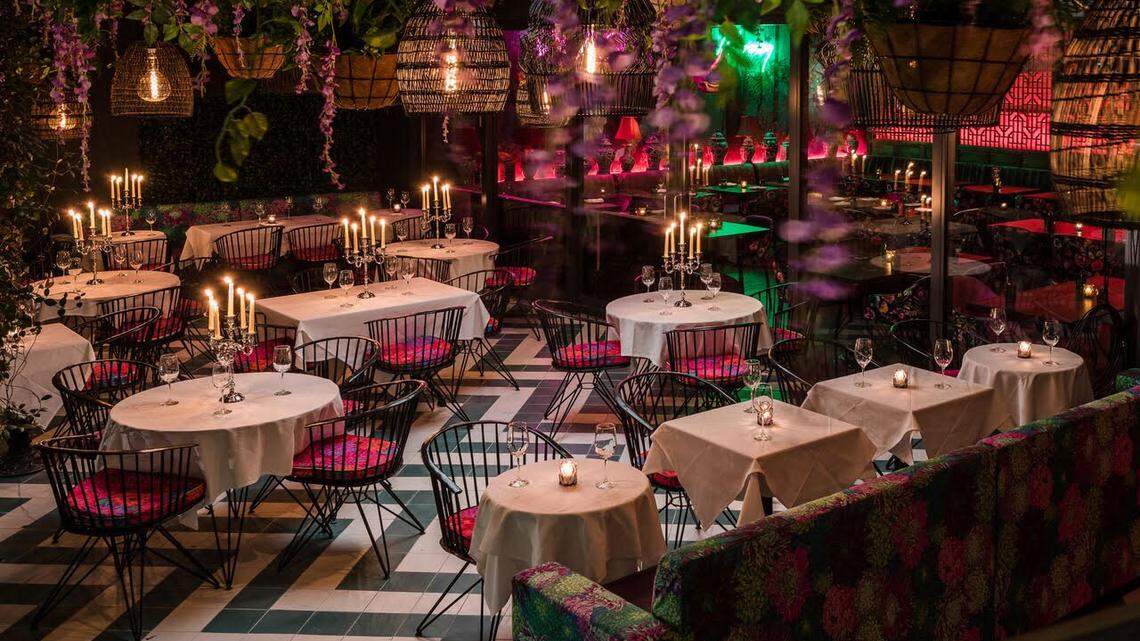 The patio at Mandrake.