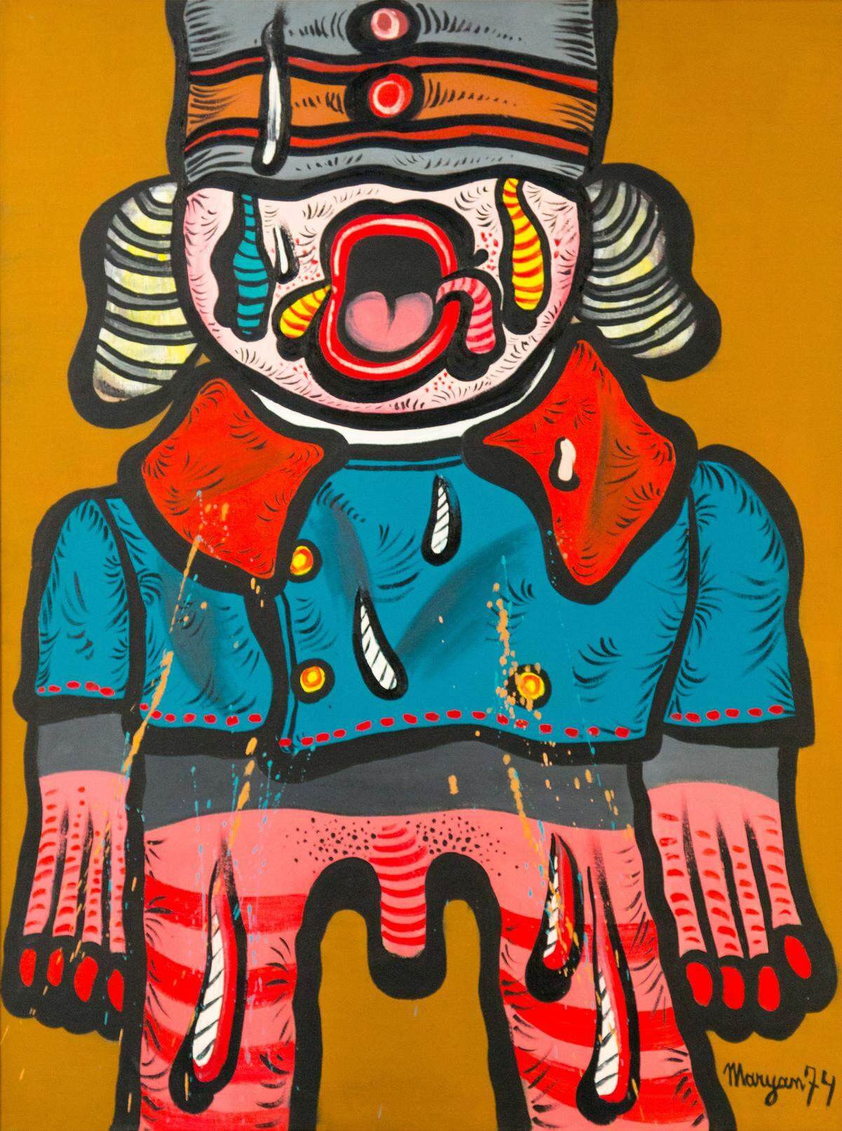 “Truth paintings” by Pinkas Schindel, artistically known as Maryan, are the centerpiece of a show devoted to his work at the Museum of Contemporary Art - North Miami.