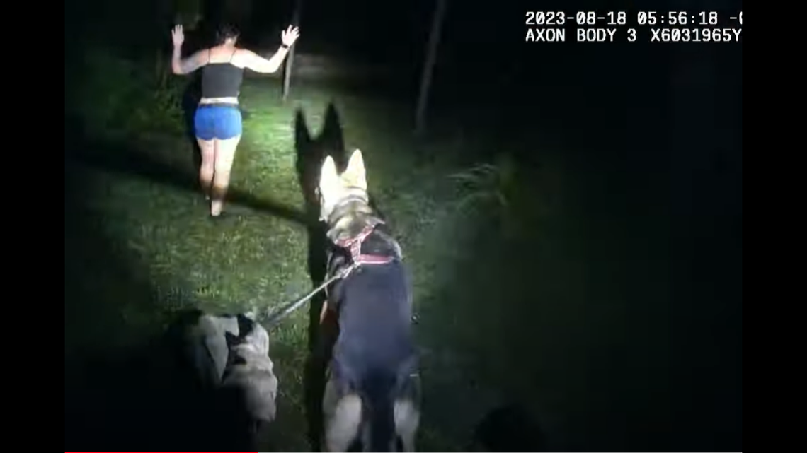 A Florida woman accused of putting bug spray in a man’s drinks was tracked to a nearby home in DeLeon Springs, deputies say.