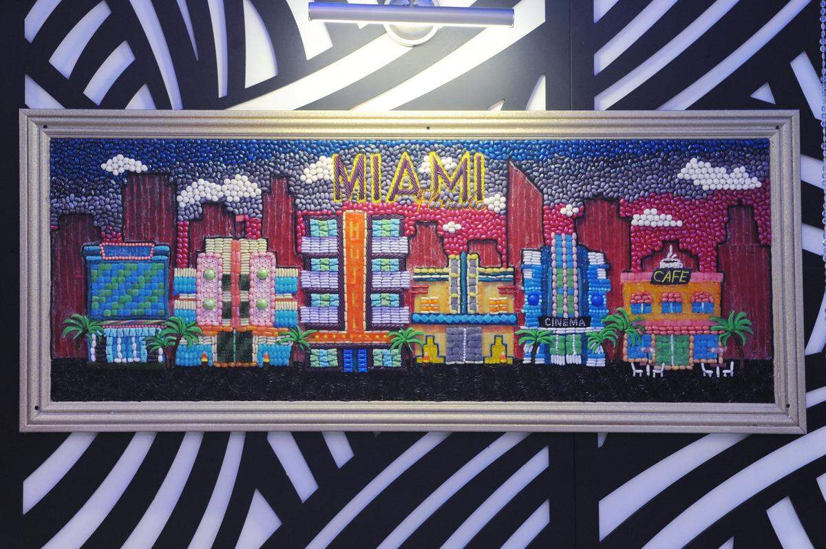 Candy art at Candytopia Miami at Aventura Mall