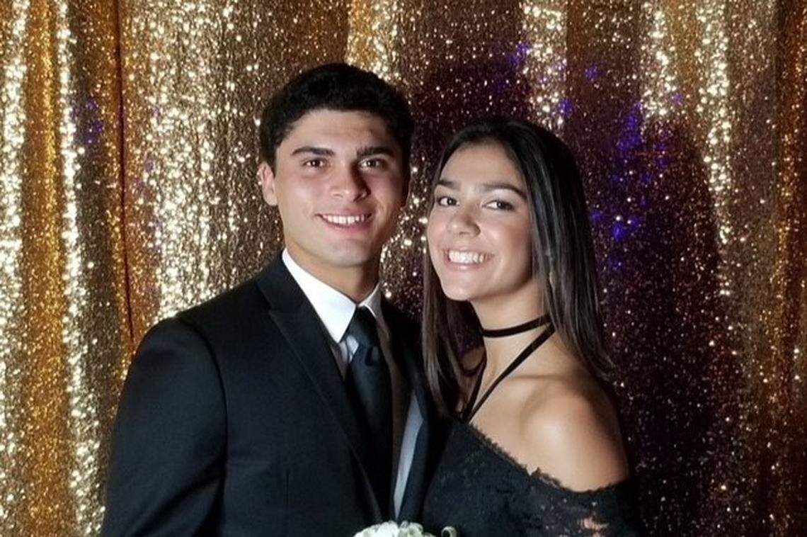 A public mass has been scheduled for Ari Arteaga, 16, who died in a car crash on Saturday, July 28, 2018. Pictured is Arteaga and his girlfriend, Indira Rambarran, who survived the crash. A Go Fund Me page was started to help with her medical expenses.