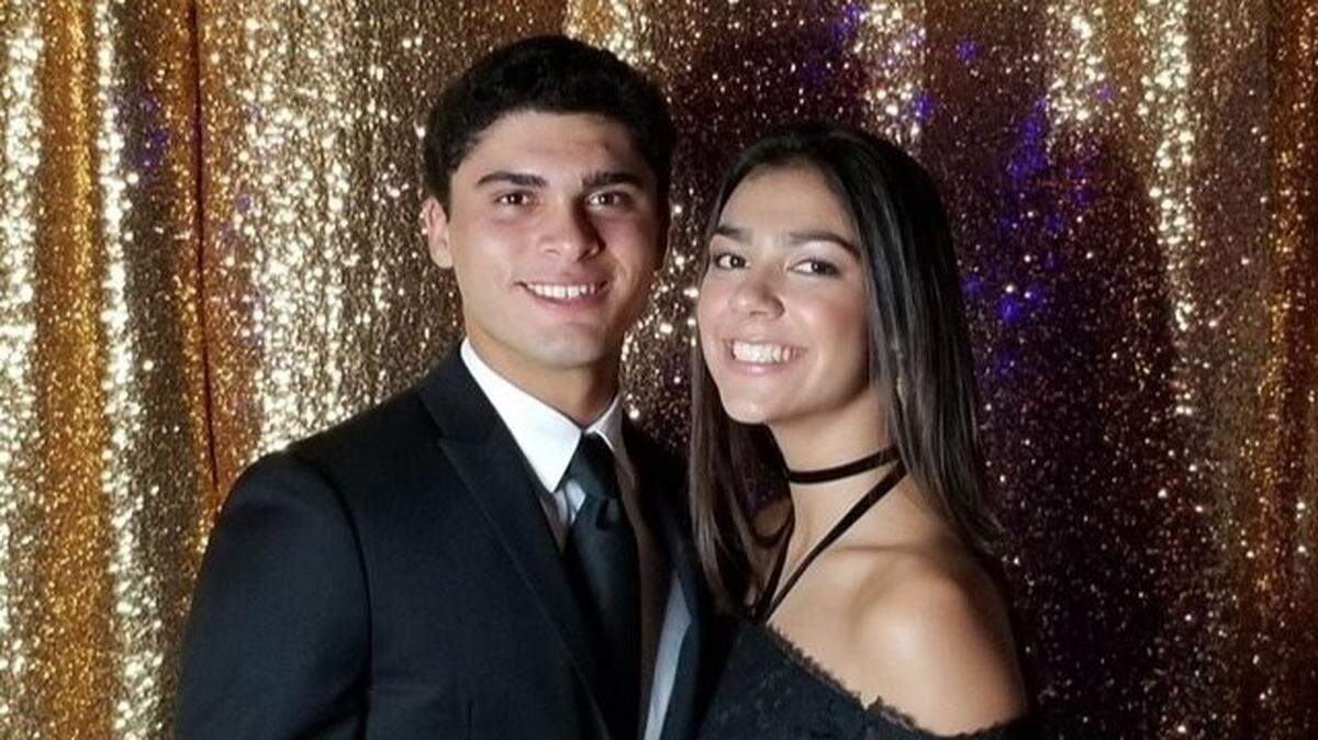 A public mass has been scheduled for Ari Arteaga, 16, who died in a car crash on Saturday, July 28, 2018. Pictured is Arteaga and his girlfriend, Indira Rambarran, who survived the crash. A Go Fund Me page was started to help with her medical expenses.