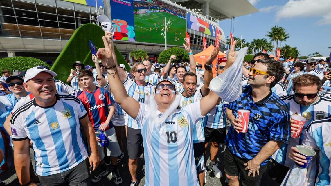 How Argentina fans dominated Miami’s World Cup match, before play even began