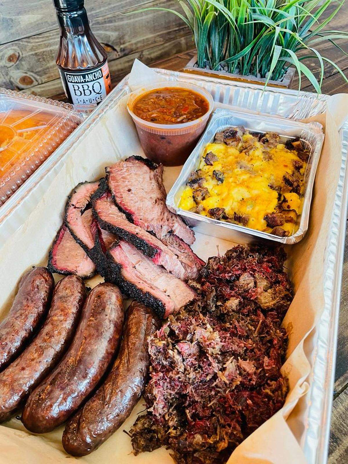 A sampling of dishes from the new Smoke & Dough in Kendall