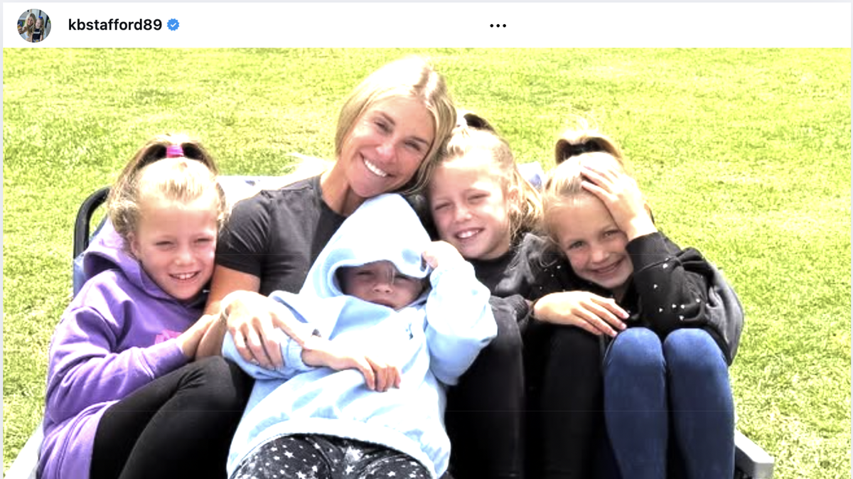 Kelly Stafford reveals the behavioral problems one of her four daughters is dealing with.