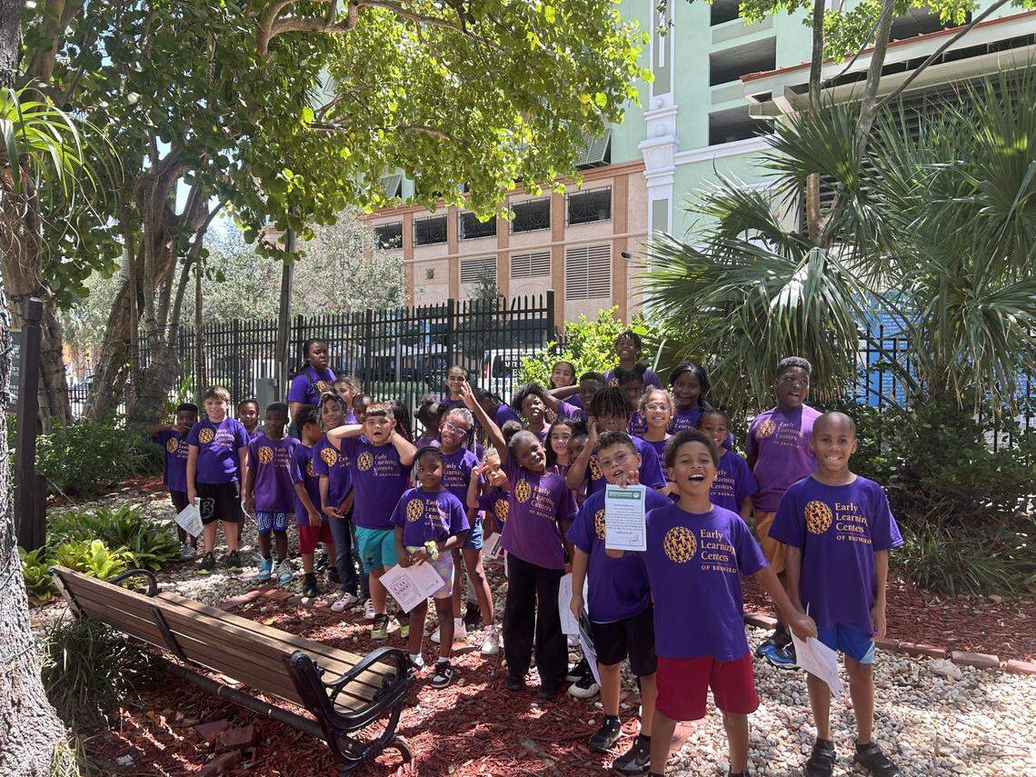 Children on a field trip at the Historic Stranahan House Museum in downtown Fort Lauderdale. The museum welcomes Broward children to explore the oldest surviving building in the county.