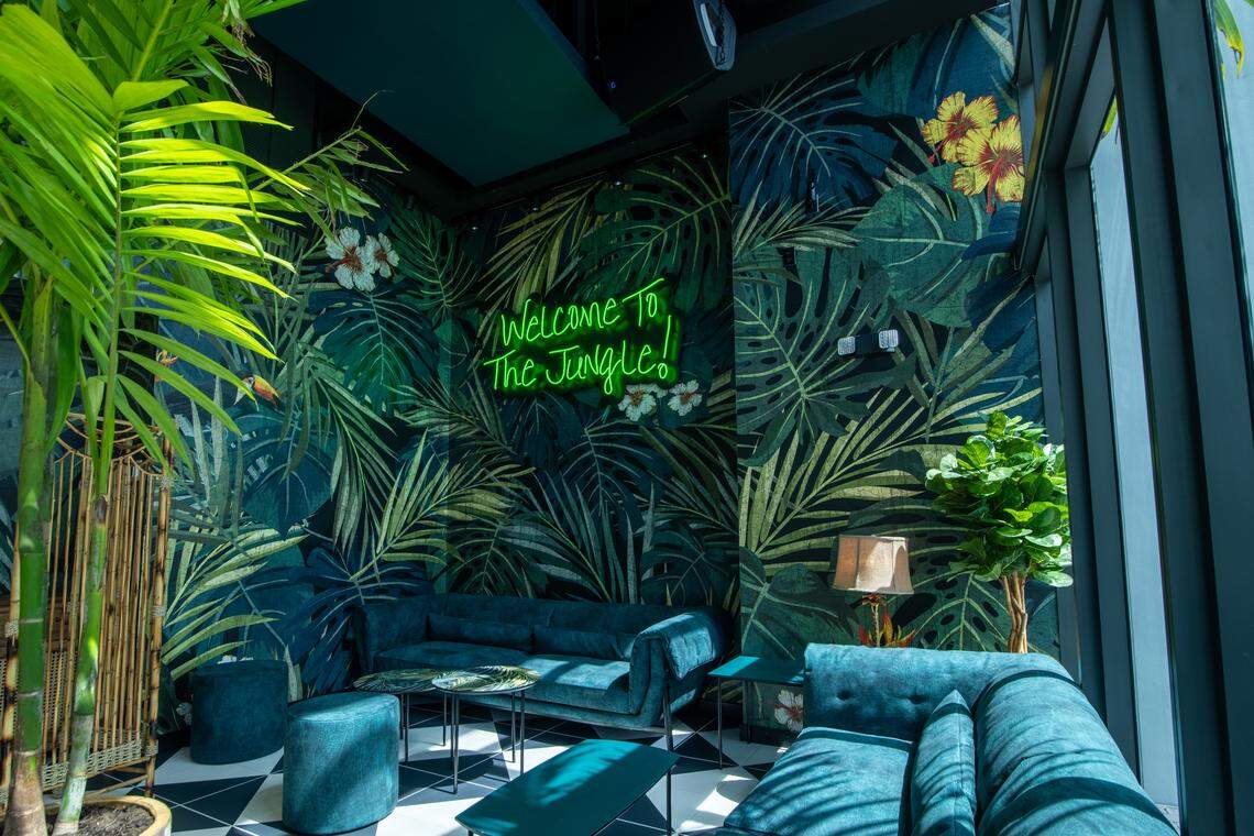 A place to lounge at Esotico.