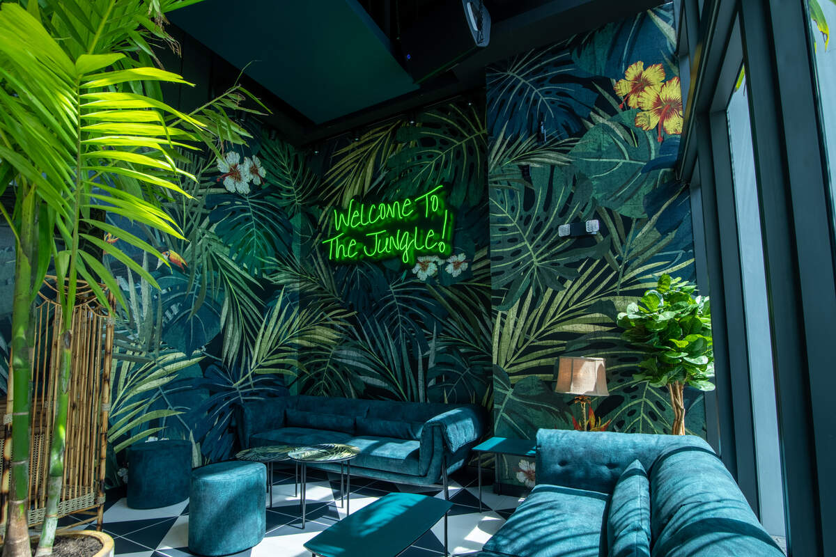 A place to lounge at Esotico.