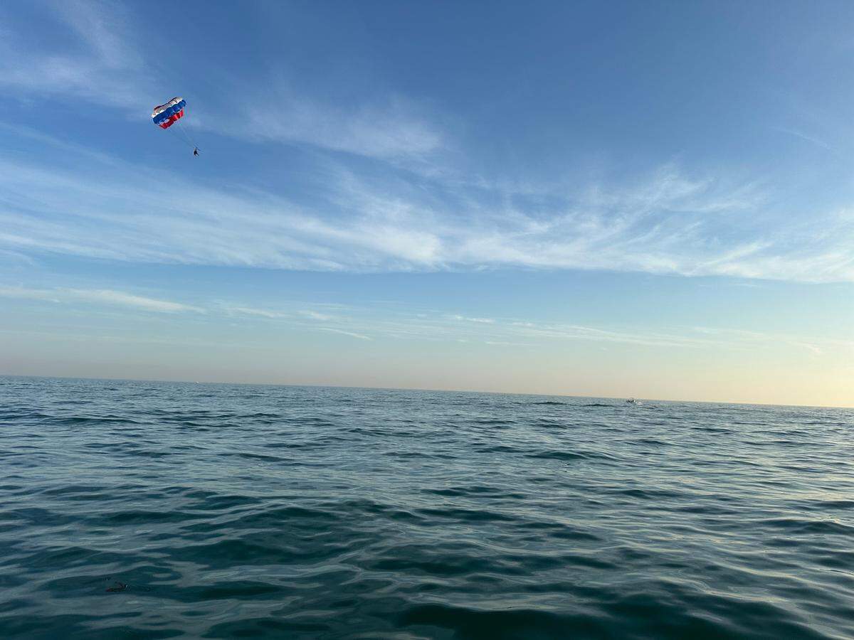 View from a sunset cruise aboard the Schooner Jolly II Roger in Key West on Jan. 18, 2025.