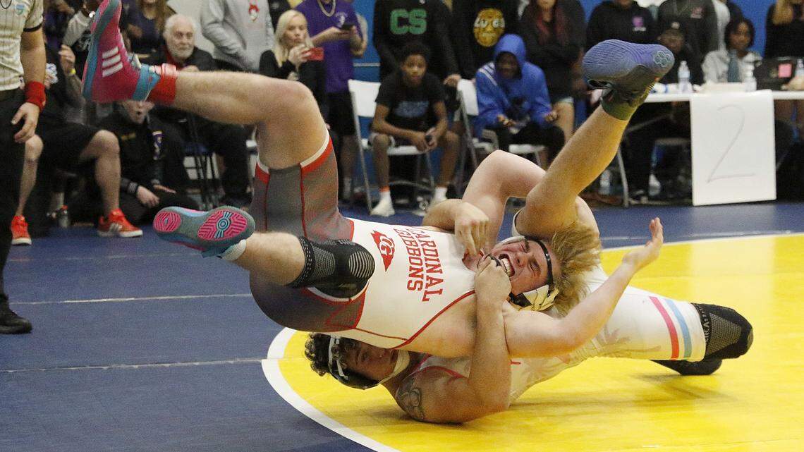 Cardinal Gibbons boys repeat, South Broward girls prevail at BCAA wrestling