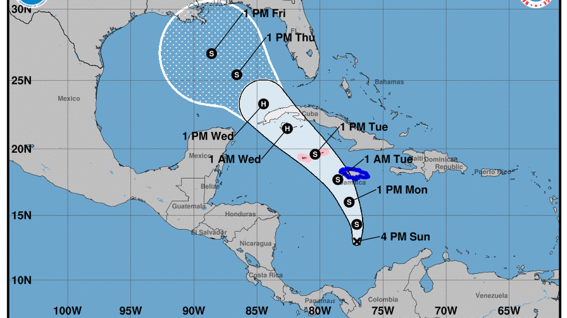 Disturbance in Caribbean expected to strengthen into hurricane. Florida Keys may be affected