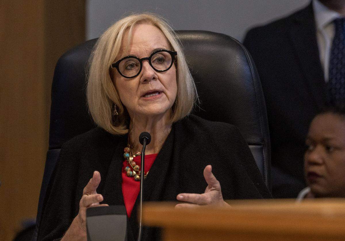 Mayor Eileen Higgins speaks during the first Miami City Commission meeting of 2026, her first meeting as Mayor, at City Hall, on Thursday January 08, 2026.