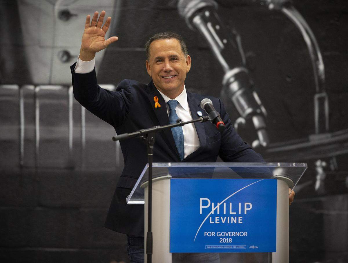 Philip Levine concedes and thanks supporters after his campaign for Florida governor at an event in Miami on Aug. 28, 2018.
