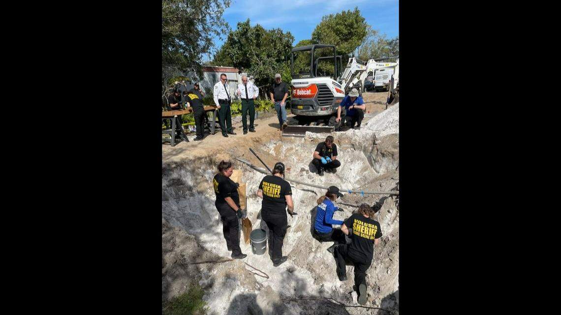 Volusia County sheriff’s detectives investigating the disappearance of a 16-year-old girl found human remains while digging at a suspected burial site, officials say.